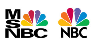 MSNBC and NBC logos